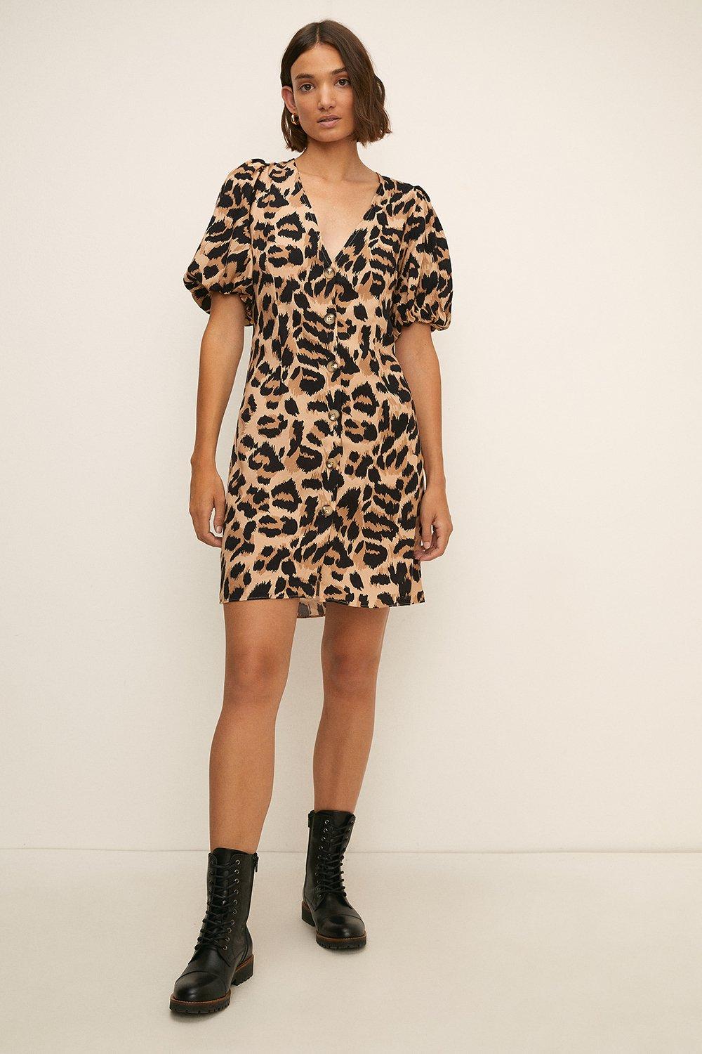 oasis animal print shirt dress Cinosural International School